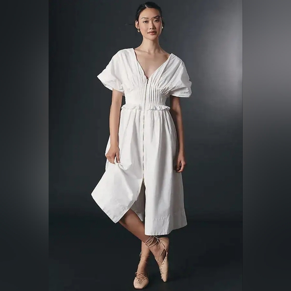 Anthropologie Dresses & Skirts - Anthropologie White Backless Dress